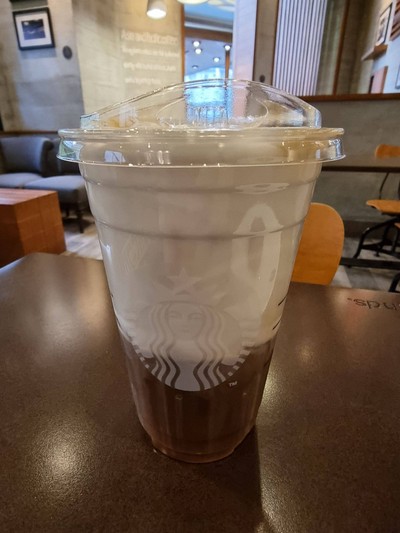 Iced Salted Caramel Cloud Macchiato