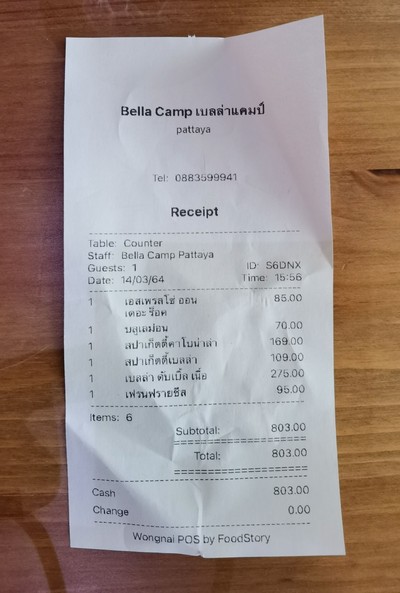 ป้ายราคาหรือสมุดเมนู
