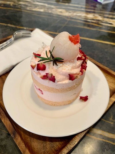Lychee Rose Shortcake