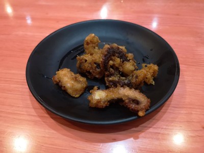 หนวดหมึกทอด
