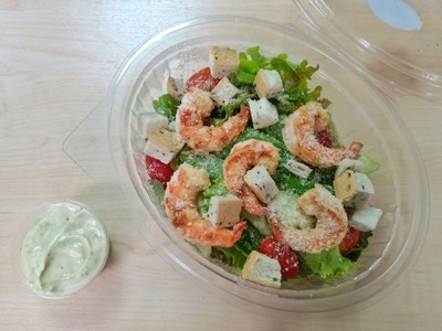 ซีซ่าร์สลัด กุ้งย่าง