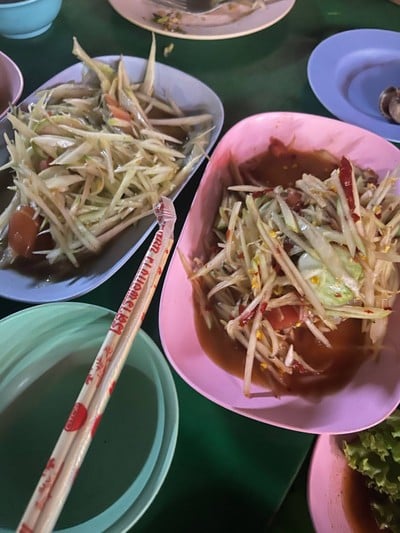 ตำปลาร้ากุ้งสด