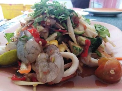 ตำป่าทะเลกุ้งสด
