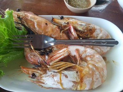 กุ้งเผา