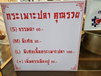 ป้ายราคาหรือสมุดเมนู
