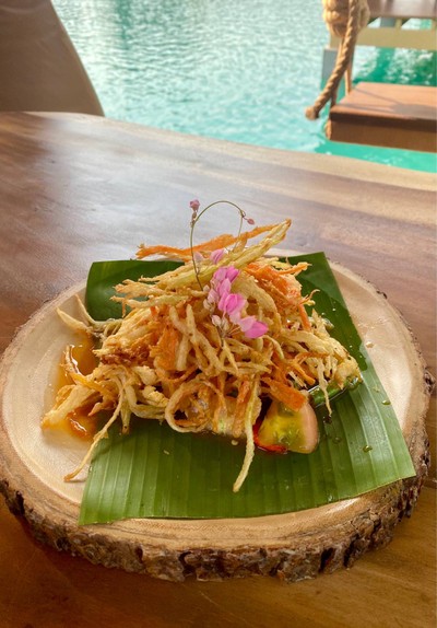 ส้มตำทอด