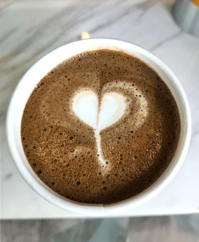 Hot Hojicha Latte