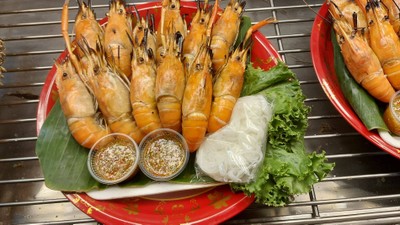 กุ้งเผา