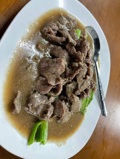 คะน้าเนื้อน้ำมันหอย