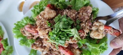 กุ้งกระเทียมพริกไท