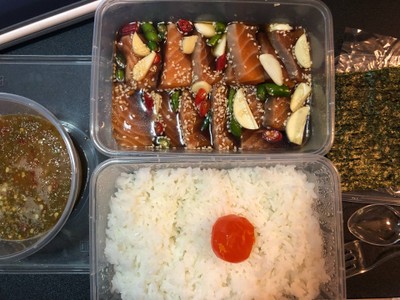 แซลมอนดองซีอิ๊ว