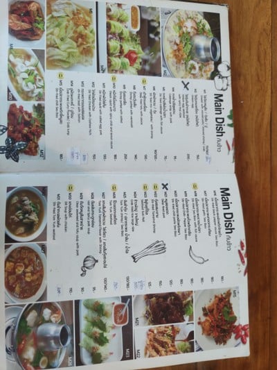 ป้ายราคาหรือสมุดเมนู