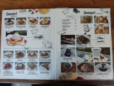 ป้ายราคาหรือสมุดเมนู