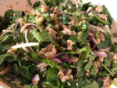 ยำใบบัวบก