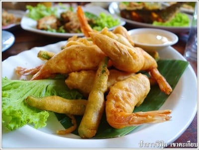 กุ้งชุบแป้งทอด