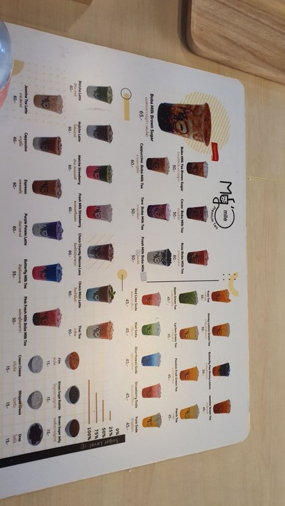 ป้ายราคาหรือสมุดเมนู