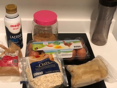 วิธีทำ แพนเค้กข้าวโอ๊ตกล้วยหอม