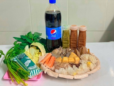 หมูกระทะแถมฟรีเป๊บซี่ลิตร1ขวด