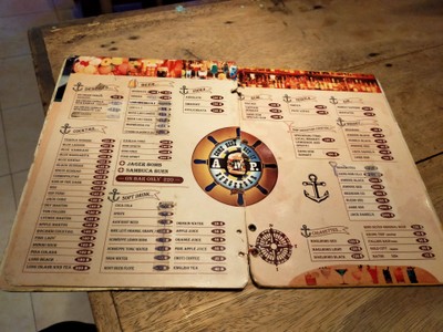 ป้ายราคาหรือสมุดเมนู