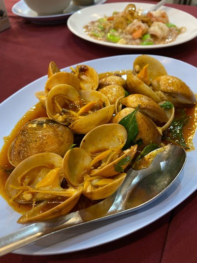 หอยหวานผัดน้ำพริกเผา