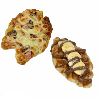 Set ครัวซองต์พิซซ่า Croizza size L +  ครัวซองต์วาฟเฟิล Croffle