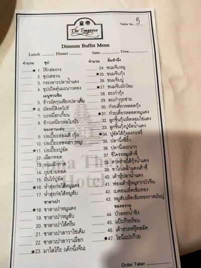 ป้ายราคาหรือสมุดเมนู