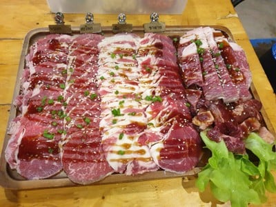 เมนูของร้าน ถ่านทอง โคขุนโพนยางคำ