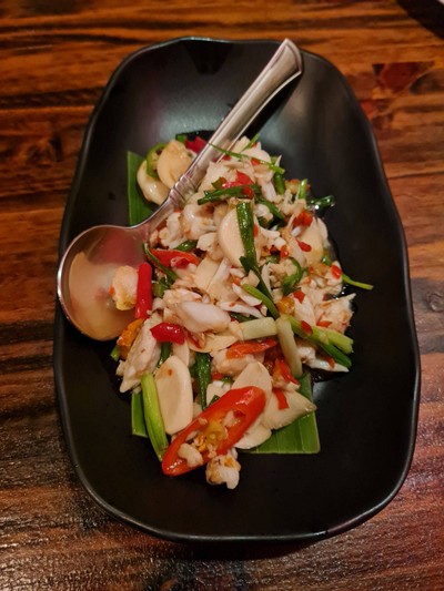 เนื้อปูผัดพริกสด
