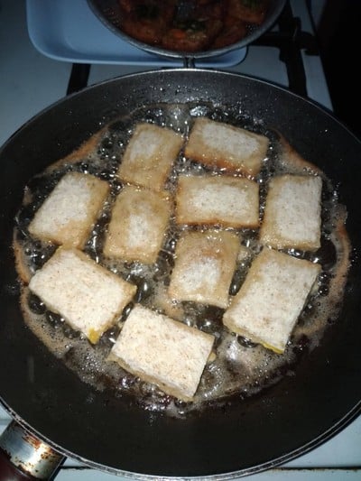 วิธีทำ ขนมปังหน้าเนื้อ