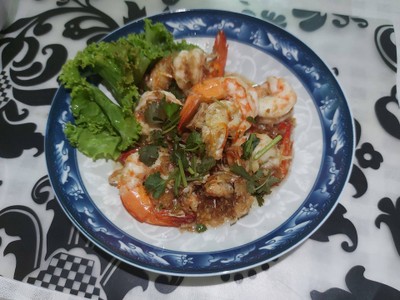 กุ้งทอดกระเทียม