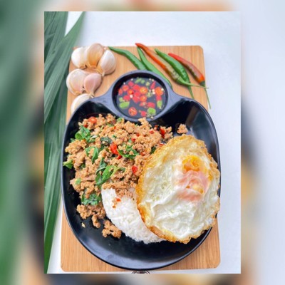 ข้าวกะเพราหมูสับ