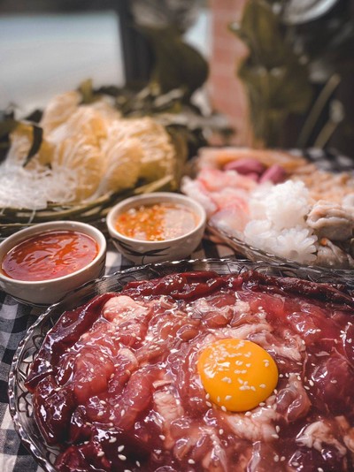 หมูกะทะรวมมิตรปริมาน1กิโลกรัม