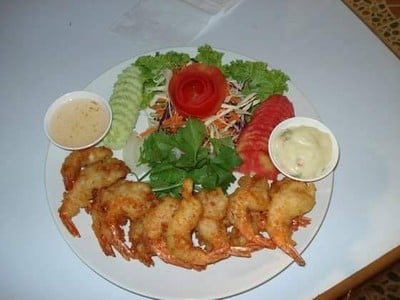 กุ้งชุปแป้งทอด