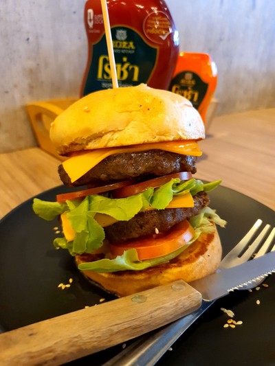 Thai Wagyu Double Cheese Burger
