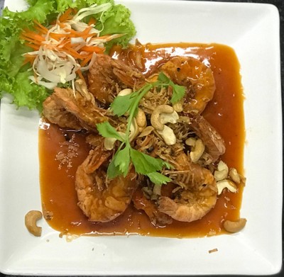 กุ้งซอสมะขาม