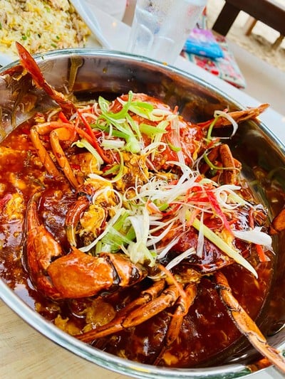 เมนูของร้าน Crab House Seafood & Cafe Beachfront