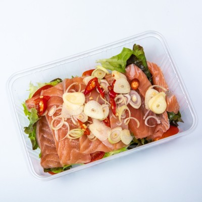 ยำแซลมอนสลัดซอสซี่ฟู้ด