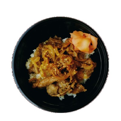 ข้าวหน้าไก่ยากินิกุกับมิโสะชุป