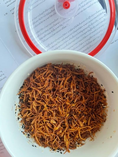 วิธีทำ ไก่ฝอย(เค็ม หรือ หวาน)กรอบคีโต with Air Fryer