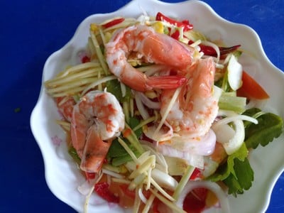 ยำกุ้งสุก