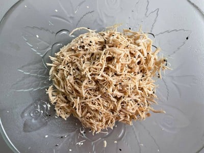 วิธีทำ ไก่ฝอย(เค็ม หรือ หวาน)กรอบคีโต with Air Fryer