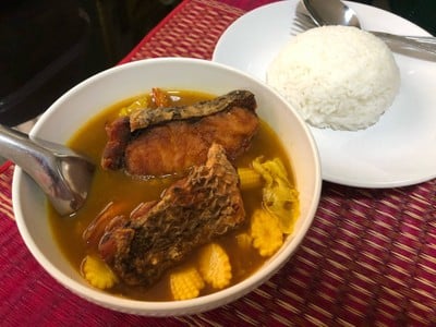 วิธีทำ แกงส้มปลากระพงทอด