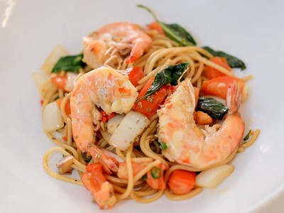 สปาเกตตี้ขี้เมากุ้ง