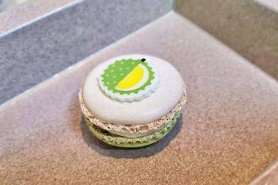 Durian Sticky Rice Macarons