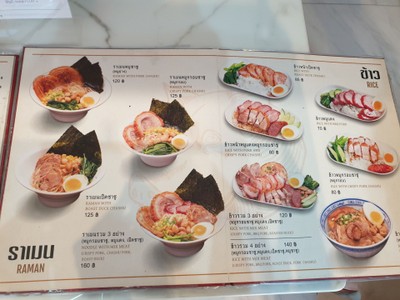 ป้ายราคาหรือสมุดเมนู