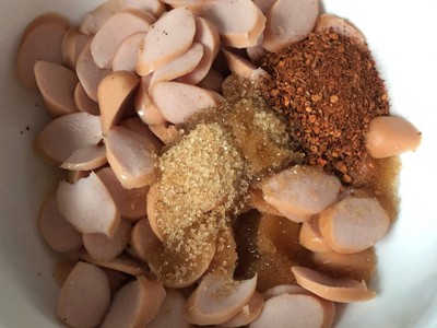 วิธีทำ ลาบวุ้นเส้นไส้กรอก