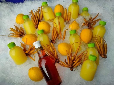 โปร10ฟรี1 น้ำเลมอนกระชายน้ำผึ้ง ขนาด 220ml