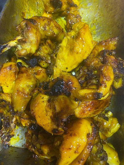 ไก่ย่างกะทิ 