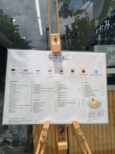 ป้ายราคาหรือสมุดเมนู