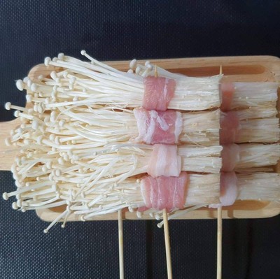 เห็ดเข็มทองพันเบค่อน